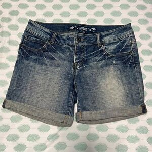 Acid wash Cuffed Jean Shorts size 5